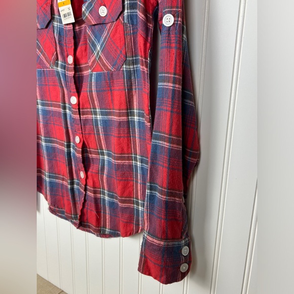 Planet Gold Red Flannel - Small - NWT - Picture 4 of 6